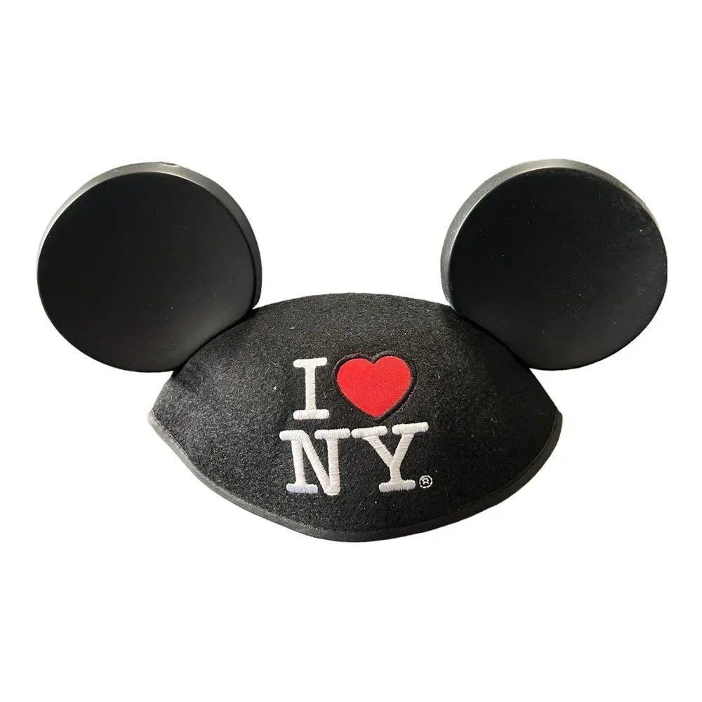 Disney‎ kids I LOVE NY Mickey ears hat NWT